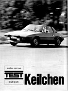 Testbericht: Keilchen - Test Fiat X 1/9 - Auto Revue 10/1973 - Seite 18