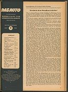 Page 3 of Übersicht: Das Auto / Nr. 11 / 1948 - Titelseite