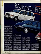 Testbericht: Raumschiffe (Vergleich) - Renault Espace, Chrysler Voyager, Toyota Previa (ADAC Motorwelt Nr. 4 vom 1. April 1992 - Seite 18)