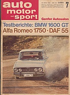 Seite 1 von auto motor und sport Nr. 7 / 1968