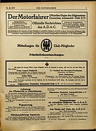 Seite 1 von ADAC Motorfahrer Nr. 26 / 1917 vom 30.06