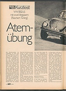 Testbericht: Atem-Übung - Test VW 1302 LS (Riechert Tuning) (auto motor und sport / Nr. 17 / 1971 - Seite 42)