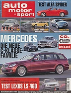 Page  of Übersicht: auto motor und sport / Nr. 5 / 2007 - Titelseite