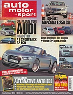 Seite  von Übersicht: auto motor und sport / Nr. 8 / 2009 - Titelseite