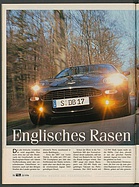Testbericht: Englisches Rasen: Vergleich Jaguar XK8 mit Aston Martin DB7 (auto motor und sport / Nr. 25 / 1996 - Seite 78)
