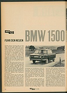 Testbericht: AMS fuhr den neuen BMW 1500 (auto motor und sport / Nr. 13 / 1962 - Seite 20)