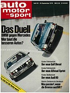 Seite 1 von auto motor und sport Nr. 20 / 1976