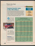 Seite 10 von Übersicht: auto motor und sport / Nr. 15 / 1994 - Titelseite