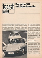 Testbericht: Test Porsche 911 mit Sportomatic (auto motor und sport / Nr. 16 / 1967 - Seite 19)