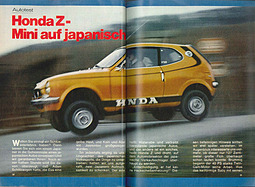 Testbericht: Test Honda Z – hobby Nr. 8/1973 – Seite 50 und 51