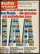 Seite 1 von auto motor und sport Nr. 19 / 1973
