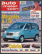 Seite  von Übersicht: auto motor und sport / Nr. 15 / 1994 - Titelseite