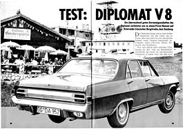 Testbericht: Test Opel Diplomat V8 - hobby 26/1965 - Seiten 28 und 29