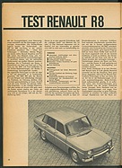 Testbericht: Test Renault R8 (auto motor und sport / Nr. 23 / 1962 - Seite 20)