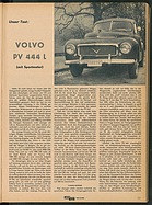 Testbericht: Unser Test - Volvo PV 444L (mit Sportmotor) (auto motor und sport / Nr. 3 / 1958 - Seite 13)