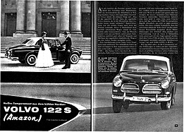 Testbericht: Volvo 122 S (Amazon) - heisses Temperament aus dem Norden - Hobby 10 1960 - Seiten 70 und 71