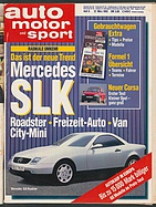 Seite  von Übersicht: auto motor und sport / Nr. 6 / 1993 - Titelseite