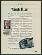 Seite 3 von Übersicht: auto motor und sport / Nr. 20 / 2000 - Titelseite
