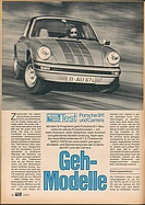 Testbericht: Gehmodelle - Test Porsche 911 und Carrera (auto motor und sport / Nr. 5 / 1974 - Seite 36)
