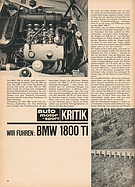 Testbericht: Wir fuhren - BMW 1800TI (auto motor und sport / Nr. 7 / 1964 - Seite 20)