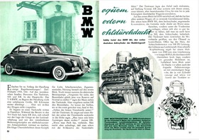 Testbericht: BMW 502 - Hobby 5 1955 - Seiten 52 und 53