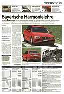 Testbericht: Bayerische Harmonielehre: Test BMW 318i/328i (AR-Zeitung Nr. 32 / 1998 vom 6. August 1998 - Seite 13)