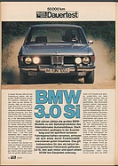 Testbericht: 50'000 Kilometer-Dauertest - BMW 3.0 Si (auto motor und sport / Nr. 21 / 1974 - Seite 116)