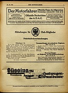 Seite 1 von ADAC Motorfahrer Nr. 29 / 1918 vom 20.07