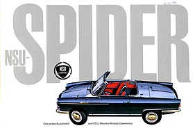 NSU Spider - Faltprospekt (1964)