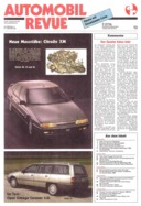 Testbericht: Vorstellung Citroën XM und Test Opel Omega Caravan 3.0i (AR-Zeitung Nr. 13 / 1989 vom 23.Mrz.1989 - Seite 1)