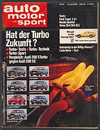Seite 1 von auto motor und sport Nr. 8 / 1981