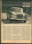 Testbericht: Test Mercedes-Benz 300 SE (auto motor und sport / Nr. 19 / 1963 - Seite 34)