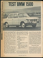 Testbericht: Test BMW 1500 (auto motor und sport / Nr. 2 / 1963 - Seite 20)