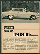 Testbericht: Wir fuhren: Opel Rekord mit Scheibenbremsen (auto motor und sport / Nr. 24 / 1963 - Seite 20)