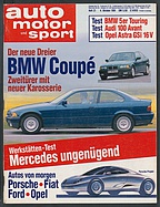 Seite  von Übersicht: auto motor und sport / Nr. 21 / 1991 - Titelseite