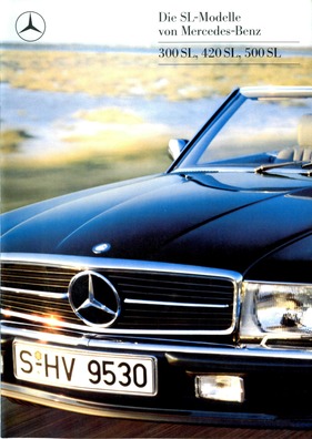 Mercedes SL R107 - Verkaufsprospekt 1985