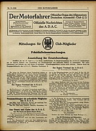 Seite 1 von ADAC Motorfahrer Nr. 13 / 1918 vom 30.03