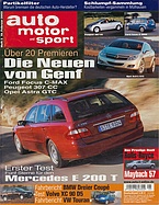 Seite  von Übersicht: auto motor und sport / Nr. 5 / 2003 - Titelseite