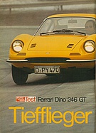 Testbericht: Tiefflieger - Ferrari Pino 246 GT (auto motor und sport / Nr. 8 / 1971 - Seite 36)