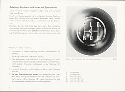 Fahren mit der Porsche-Sportomatic - Anleitung (1967) - Seite 2