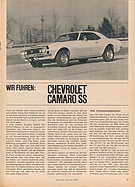 Testbericht: Test Chevrolet Camaro SS (auto motor und sport / Nr. 3 / 1967 - Seite 29)