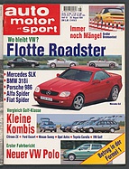 Seite  von Übersicht: auto motor und sport / Nr. 18 / 1994 - Titelseite