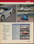 Seite 7 von Übersicht: auto motor und sport / Nr. 15 / 2003 - Titelseite