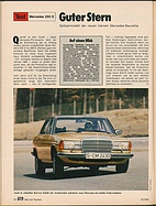 Testbericht: Guter Stern - Test Mercedes 280 E (auto motor und sport / Nr. 10 / 1976 - Seite 52)