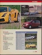 Seite 7 von Übersicht: auto motor und sport / Nr. 14 / 2003 - Titelseite