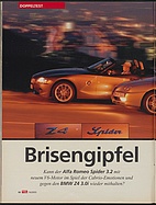 Testbericht: Brisengipfel - Doppeltest Alfa Romeo Spider 3.2 versus BMW Z4 3.0 (auto motor und sport / Nr. 16 / 2003 - Seite 66)