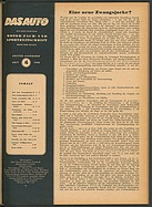 Seite 1 von Übersicht: Das Auto / Nr. 4 / 1948 - Titelseite
