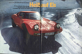 Testbericht: Fahrbericht Lancia Stratos - hobby 7/1977 - Seiten 12 und 13
