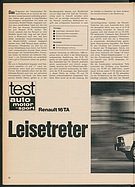 Testbericht: Leisetreter - Renault 16 TA (auto motor und sport / Nr. 25 / 1969 - Seite 26)