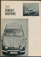 Testbericht: Test Renault Dauphine (auto motor und sport / Nr. 10 / 1960 - Seite 18)